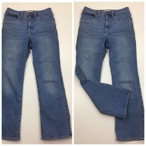 MADEWELL Medium/Light Wash 5 Pocket Logo Hardware Cali Demi Boot Jeans